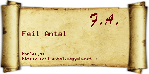 Feil Antal névjegykártya