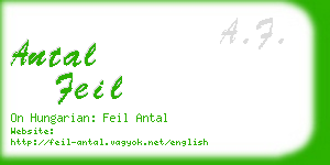 antal feil business card